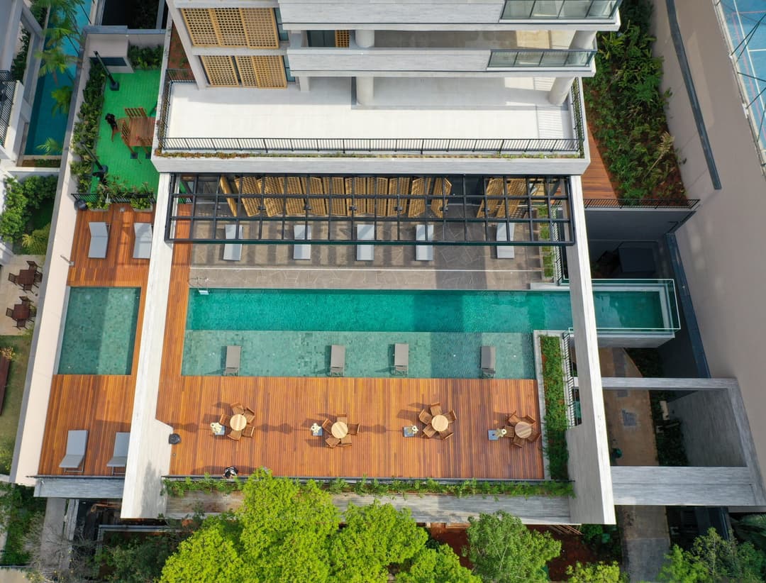 Vista aérea | Piscinas